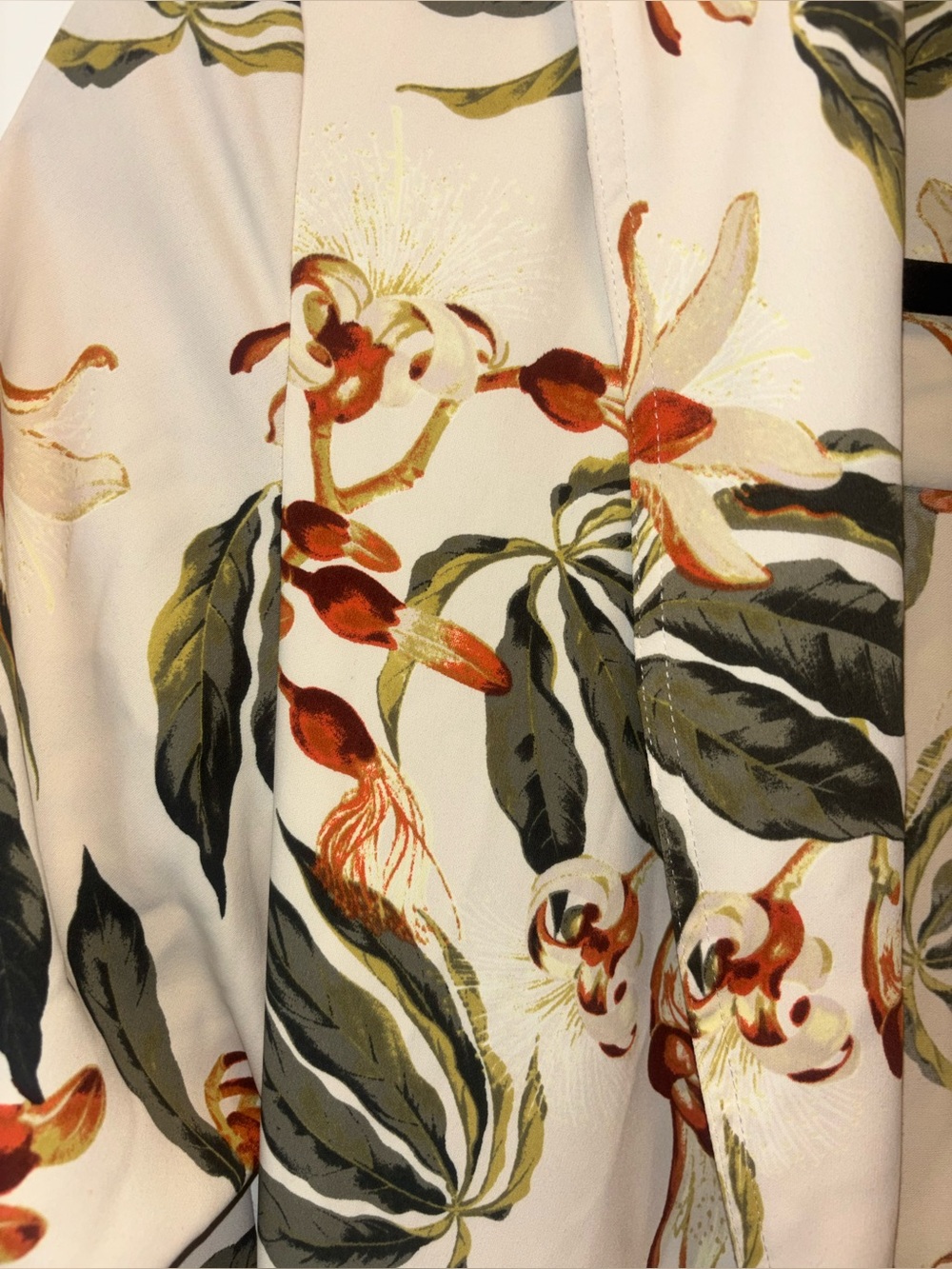 Babaton X Aritzia Kahlo Longline Duster Robe Trench Coat Jacket: Tropical Floral - Picture 14 of 14